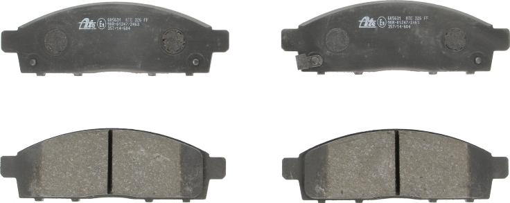 ATE 13.0460-5631.2 - Brake Pad Set, disc brake car-mod.net