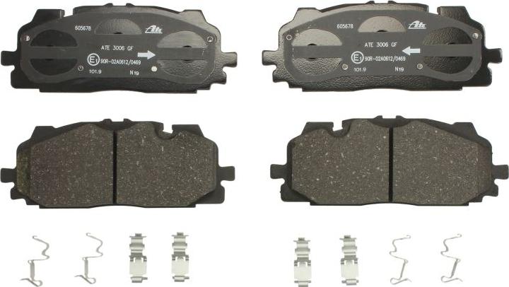 ATE 13.0460-5678.2 - Brake Pad Set, disc brake car-mod.net