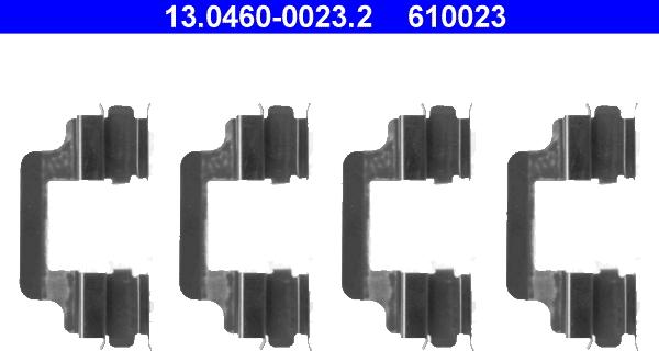 ATE 13.0460-0023.2 - Accessory Kit for disc brake Pads car-mod.net
