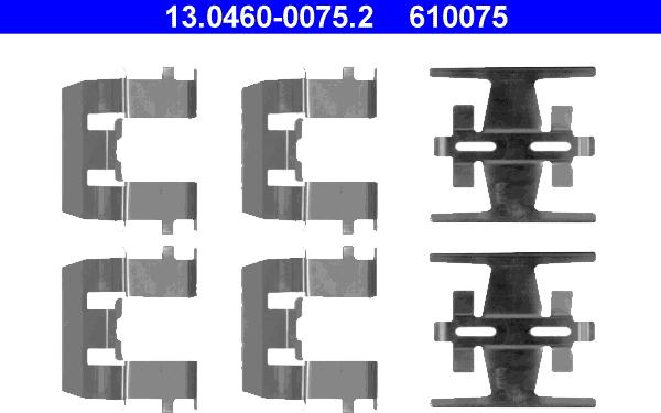 ATE 13.0460-0075.2 - Accessory Kit for disc brake Pads car-mod.net