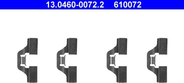 ATE 13.0460-0072.2 - Accessory Kit for disc brake Pads car-mod.net