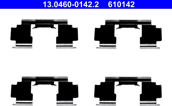 ATE 13.0460-0142.2 - Accessory Kit for disc brake Pads car-mod.net