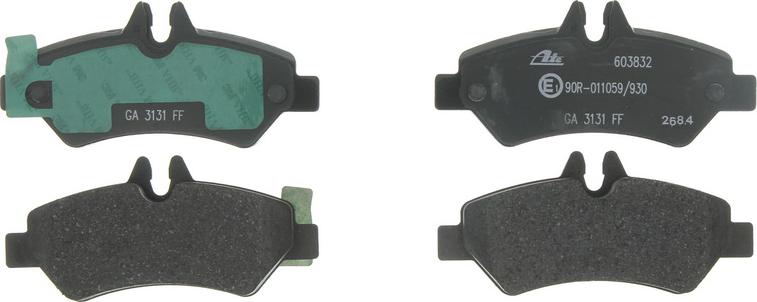 ATE 13.0460-3832.2 - Brake Pad Set, disc brake car-mod.net