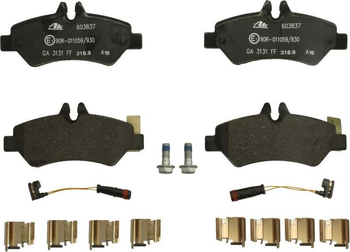 ATE 13.0460-3837.2 - Brake Pad Set, disc brake car-mod.net