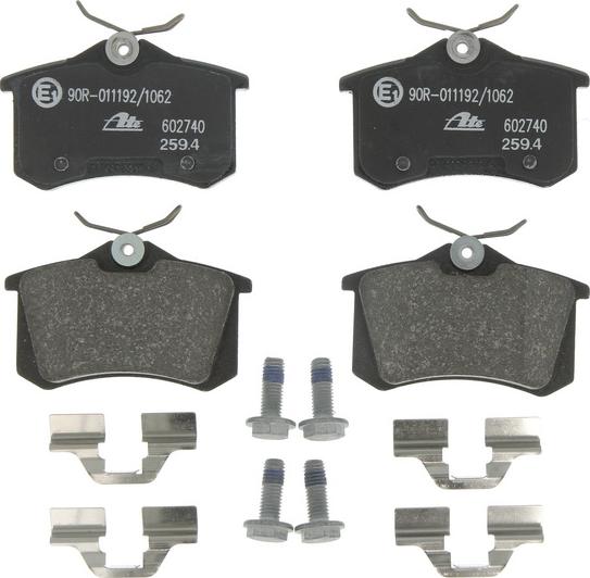 ATE 13.0460-2740.2 - Brake Pad Set, disc brake car-mod.net