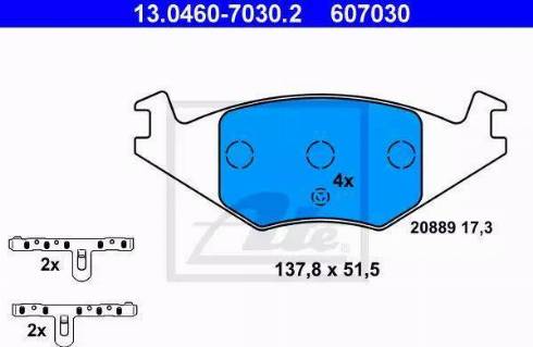 Alpha Brakes HKP-SE-006 - Brake Pad Set, disc brake car-mod.net