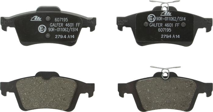 ATE 13.0460-7195.2 - Brake Pad Set, disc brake car-mod.net