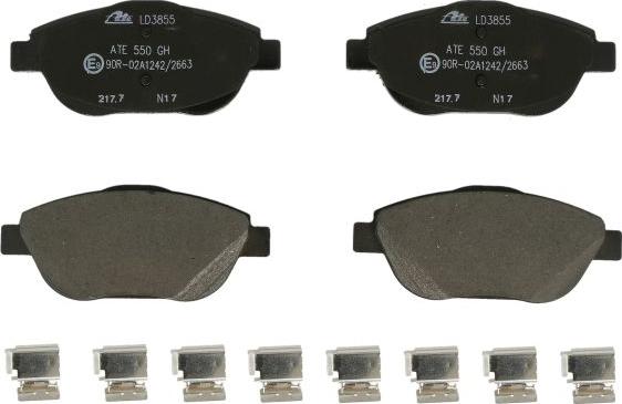 ATE 13.0470-3855.2 - Brake Pad Set, disc brake car-mod.net