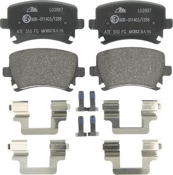 ATE 13.0470-2887.2 - Brake Pad Set, disc brake car-mod.net