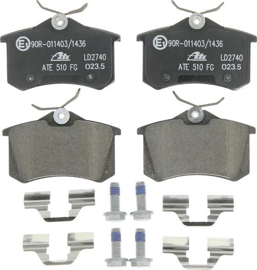 ATE 13.0470-2740.2 - Brake Pad Set, disc brake car-mod.net