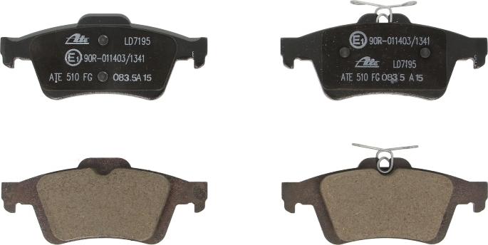 ATE 13.0470-7195.2 - Brake Pad Set, disc brake car-mod.net