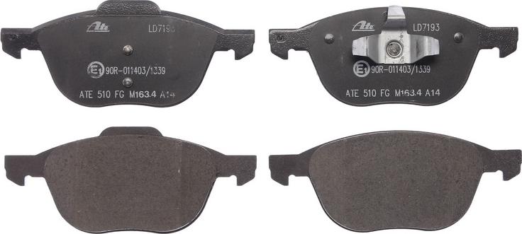 ATE 13.0470-7193.2 - Brake Pad Set, disc brake car-mod.net