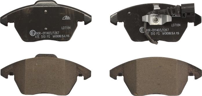 ATE 13.0470-7184.2 - Brake Pad Set, disc brake car-mod.net