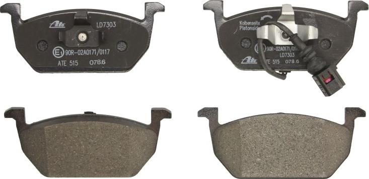 ATE 13.0470-7303.2 - Brake Pad Set, disc brake car-mod.net