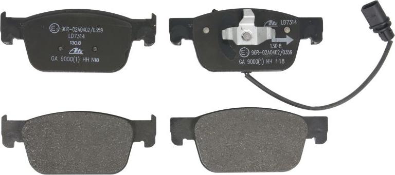 ATE 13.0470-7314.2 - Brake Pad Set, disc brake car-mod.net