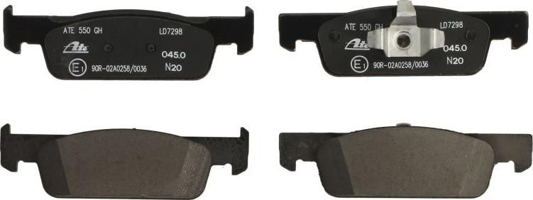 ATE 13.0470-7298.2 - Brake Pad Set, disc brake car-mod.net