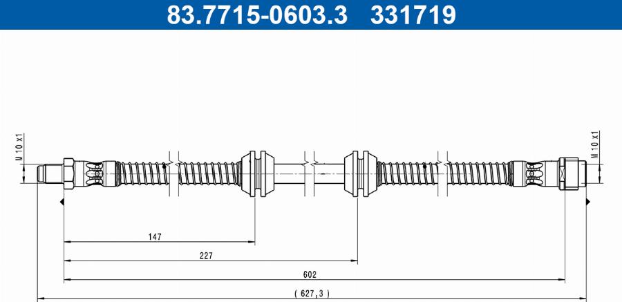 ATE 83.7715-0603.3 - Brake Hose car-mod.net