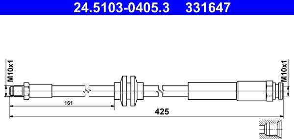ATE 24.5103-0405.3 - Brake Hose car-mod.net