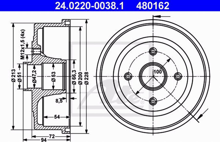 ATE 24.0101-3803.2 - Guide Sleeve Kit, brake caliper car-mod.net