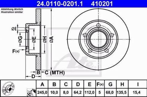 Alpha Brakes HTT-AU-003 - Brake Disc car-mod.net