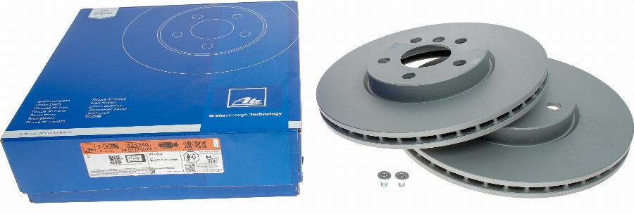 ATE 24.0124-0260.1 - Brake Disc car-mod.net