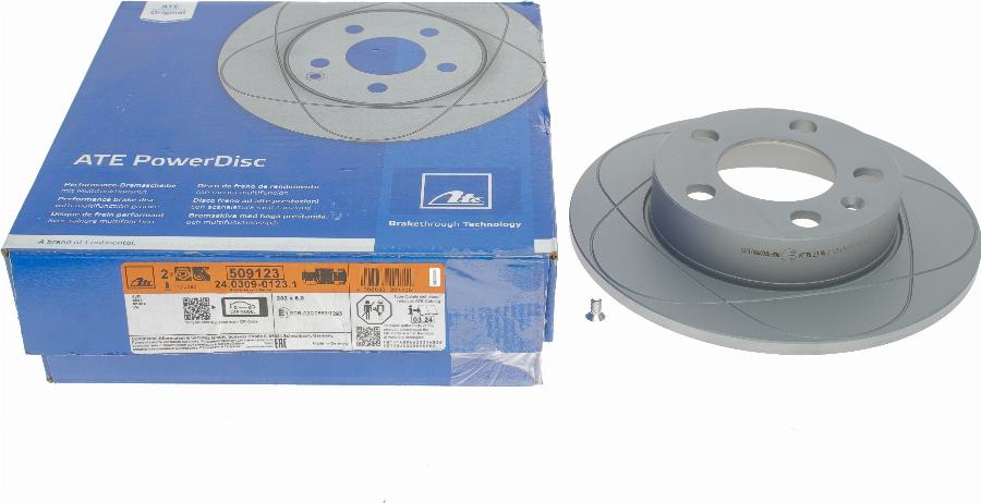 ATE 24.0309-0123.1 - Brake Disc car-mod.net
