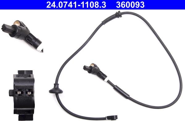 ATE 24.0741-1108.3 - ABS sensor, wheel speed car-mod.net