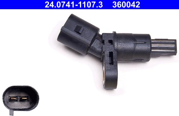 ATE 24.0741-1107.3 - ABS sensor, wheel speed car-mod.net