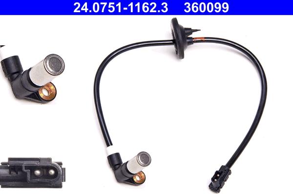 ATE 24.0751-1162.3 - ABS sensor, wheel speed car-mod.net