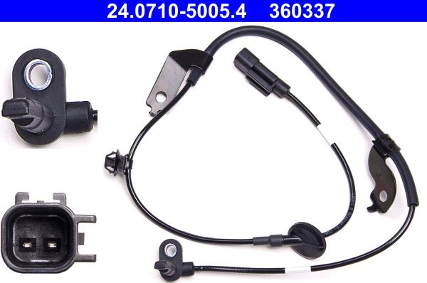 ATE 24.0710-5005.4 - ABS sensor, wheel speed car-mod.net