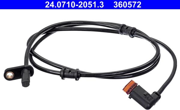ATE 24.0710-2051.3 - ABS sensor, wheel speed car-mod.net