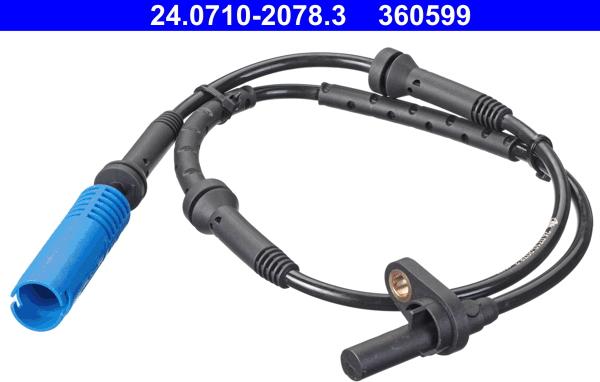 ATE 24.0710-2078.3 - ABS sensor, wheel speed car-mod.net