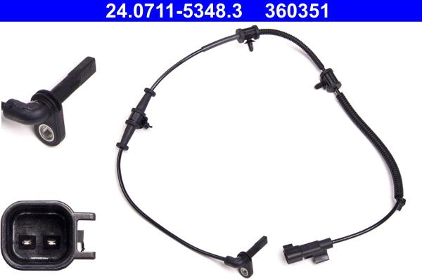 ATE 24.0711-5348.3 - ABS sensor, wheel speed car-mod.net