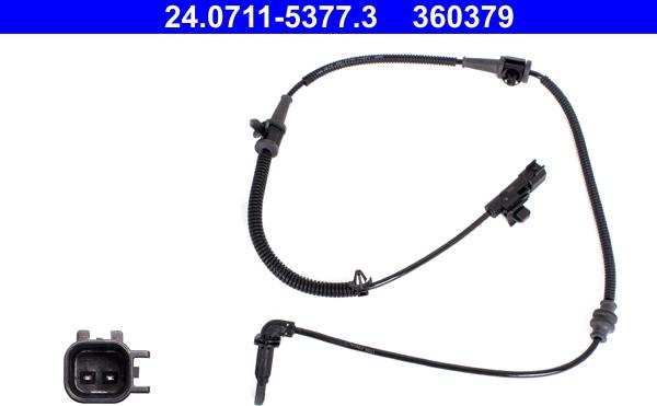 ATE 24.0711-5377.3 - ABS sensor, wheel speed car-mod.net
