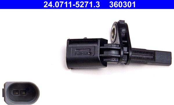 ATE 24.0711-5271.3 - ABS sensor, wheel speed car-mod.net