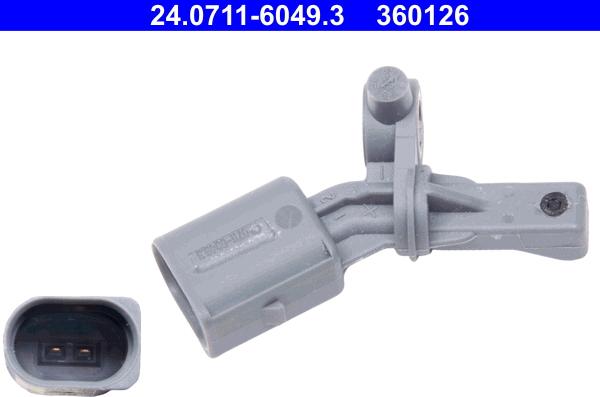 ATE 24.0711-6049.3 - ABS sensor, wheel speed car-mod.net