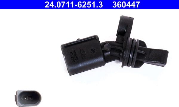 ATE 24.0711-6251.3 - ABS sensor, wheel speed car-mod.net