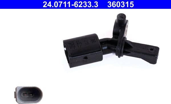 ATE 24.0711-6233.3 - ABS sensor, wheel speed car-mod.net