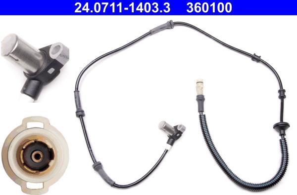 ATE 24.0711-1403.3 - ABS sensor, wheel speed car-mod.net