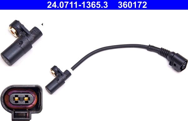 ATE 24.0711-1365.3 - ABS sensor, wheel speed car-mod.net