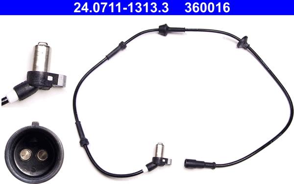 ATE 24.0711-1313.3 - ABS sensor, wheel speed car-mod.net