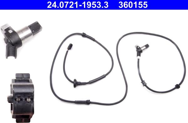 ATE 24.0721-1953.3 - ABS sensor, wheel speed car-mod.net