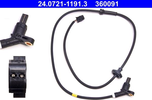 ATE 24.0721-1191.3 - ABS sensor, wheel speed car-mod.net