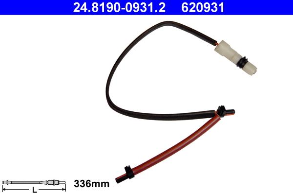 ATE 24.8190-0931.2 - Warning Contact, brake pad wear car-mod.net