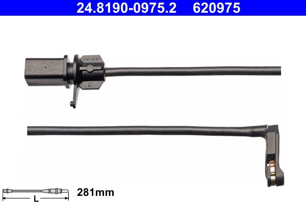 ATE 24819009752 - Warning Contact, brake pad wear car-mod.net