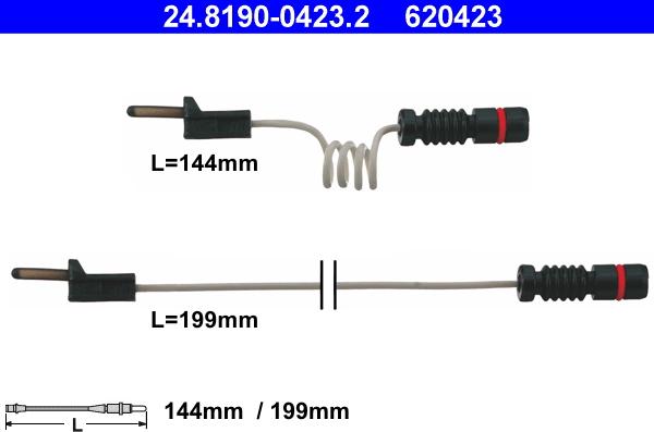 ATE 24.8190-0423.2 - Warning Contact, brake pad wear car-mod.net