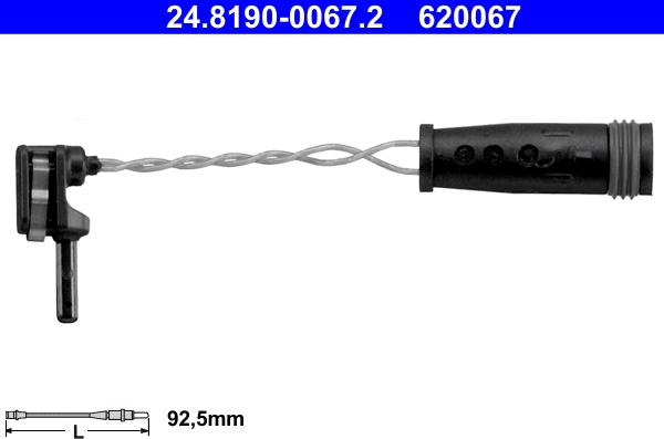 ATE 24.8190-0067.2 - Warning Contact, brake pad wear car-mod.net