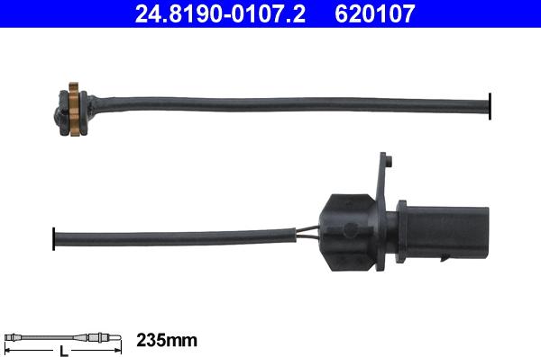 ATE 24.8190-0107.2 - Warning Contact, brake pad wear car-mod.net