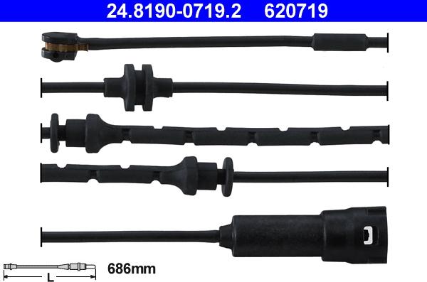 ATE 24.8190-0719.2 - Warning Contact, brake pad wear car-mod.net