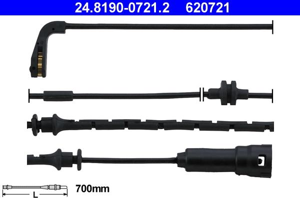 ATE 24.8190-0721.2 - Warning Contact, brake pad wear car-mod.net